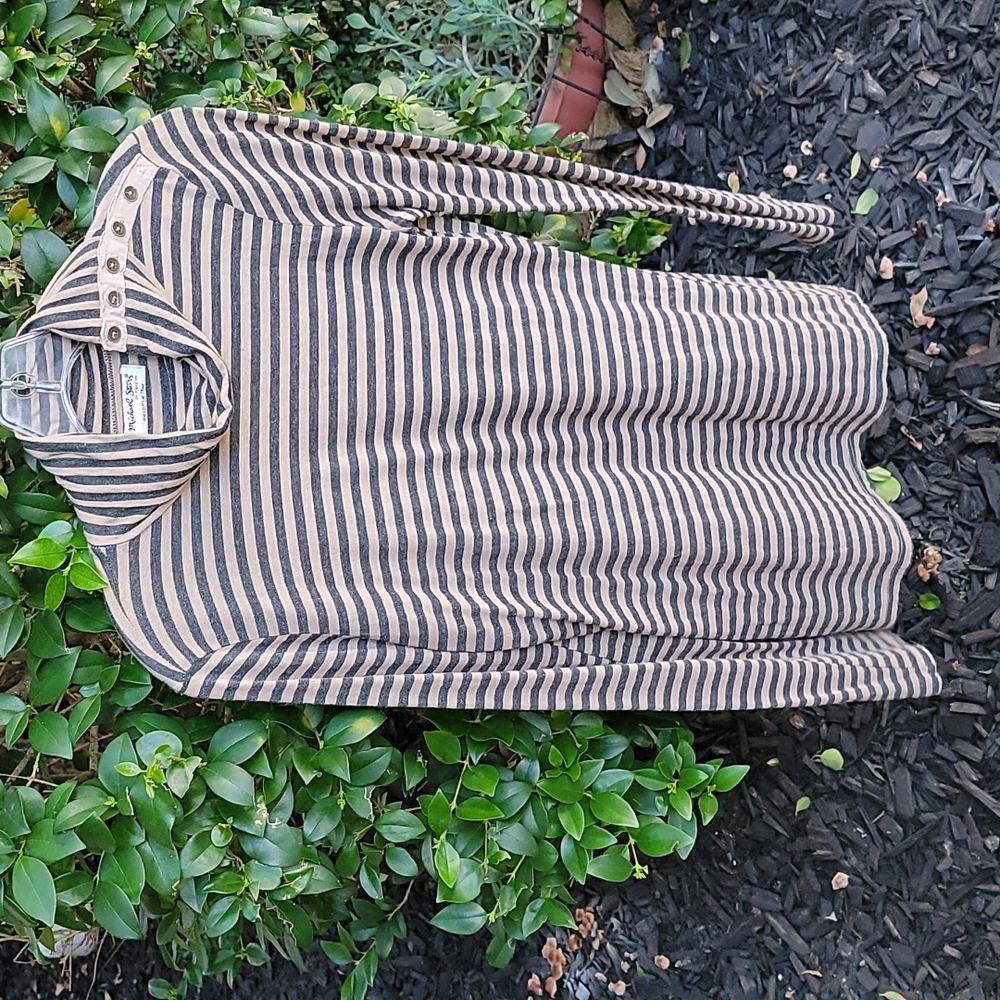 Micheal Stars turtle neck tan and heather charcoal - Picture 2 of 7